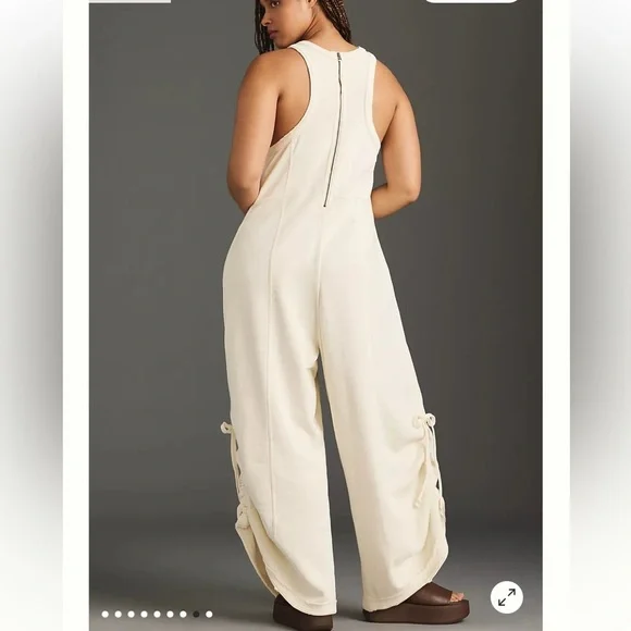 NWT Daily Practice Sophisticated Sleeveless French Terry Cotton Jumpsuit Unworn - Picture 2 of 16